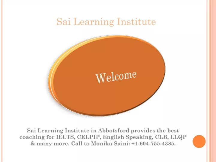 sai learning institute