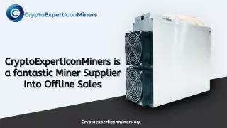 CryptoExpertIconMiners is a fantastic Miner Supplier Into Offline Sales