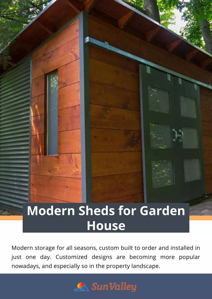 modern sheds for garden house