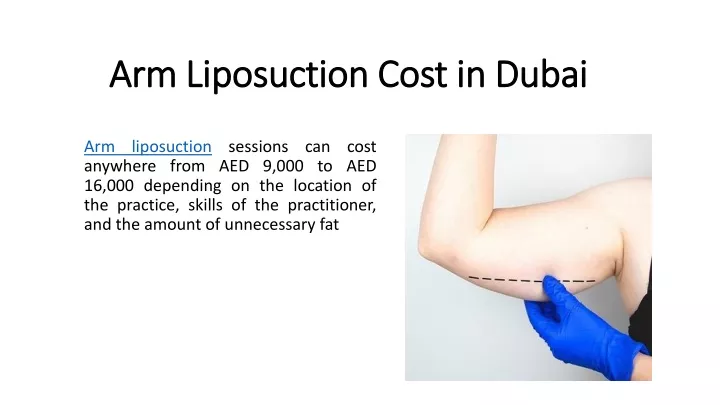 arm liposuction cost in dubai