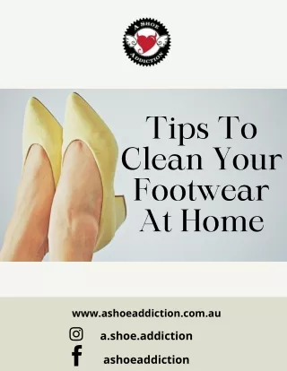 Tips To Clean Your Footwear At Home