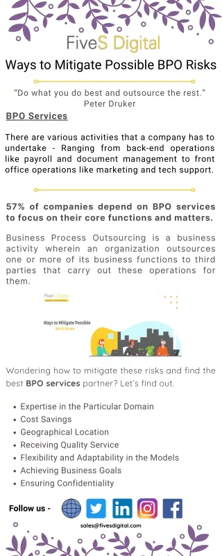 ways to mitigate possible bpo risks