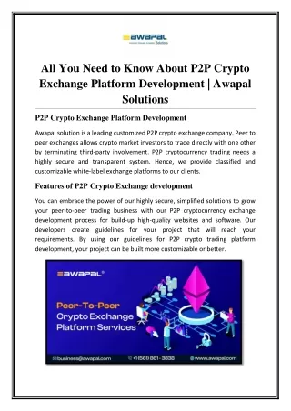 all you need to know about p2p crypto exchange