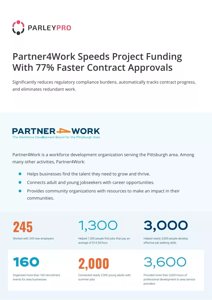 partner4work speeds project funding with