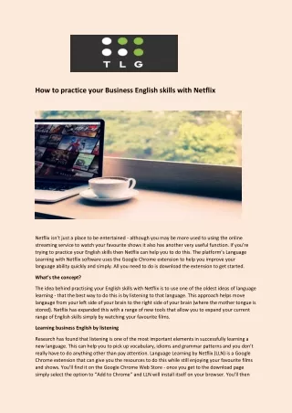 how to practice your business english skills with
