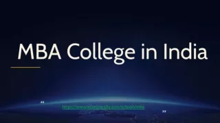 MBA College in India