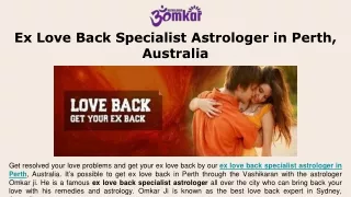 Ex Love Back Specialist Astrologer in Perth, Australia