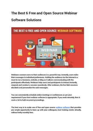 The Best 6 Free and Open Source Webinar Software Solutions-converted
