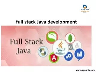 full stack Java development
