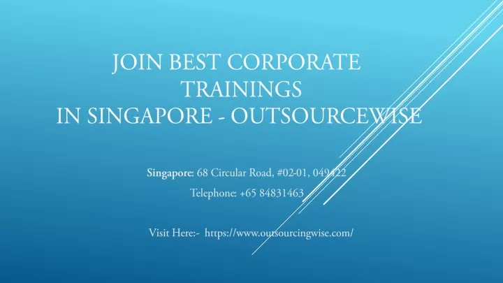 join best corporate trainings in singapore outsourcewise