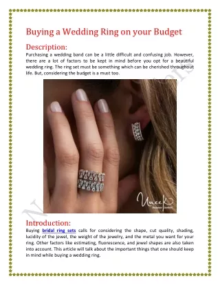 Buying a Wedding Ring on your Budget_NedarlandJewelers
