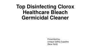Top Disinfecting Clorox Healthcare Bleach Germicidal Cleaner