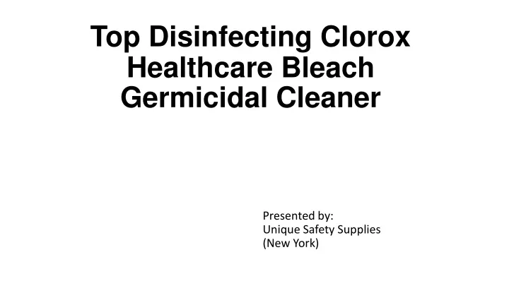 top disinfecting clorox healthcare bleach