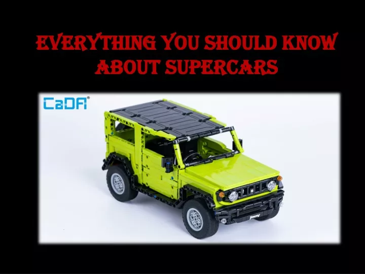 everything you should know about supercars