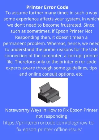 printer error code