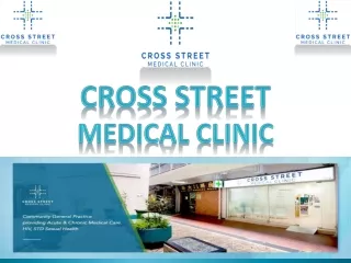 Cross Street Medical Clinic | Men’s & Women’s Health |Singapore