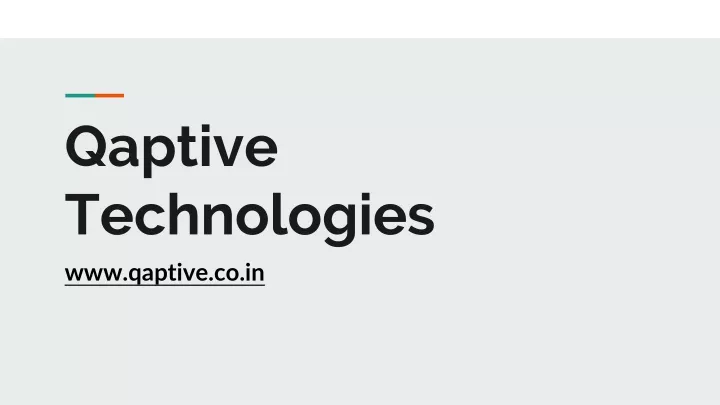 qaptive technologies