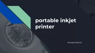 PORTABLE INK JET PRINTER