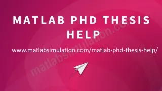 matlab phd thesis help