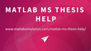 matlab ms thesis help