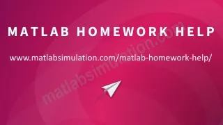 matlab homework help