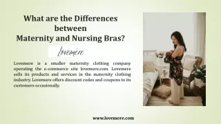 What are the Differences between Maternity and Nursing Bras? - Lovemère