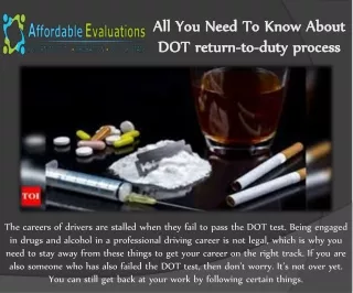All You Need To Know About DOT return-to-duty process