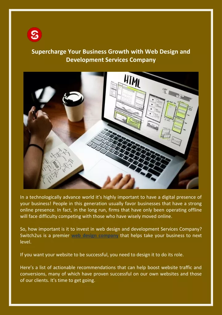 supercharge your business growth with web design