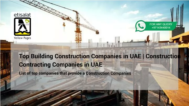 top building construction companies