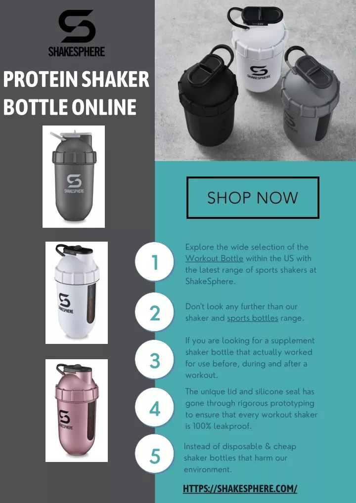 protein shaker bottle online