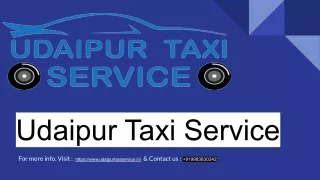 Best Taxi Service | Cab & Car Rental Service In Udaipur