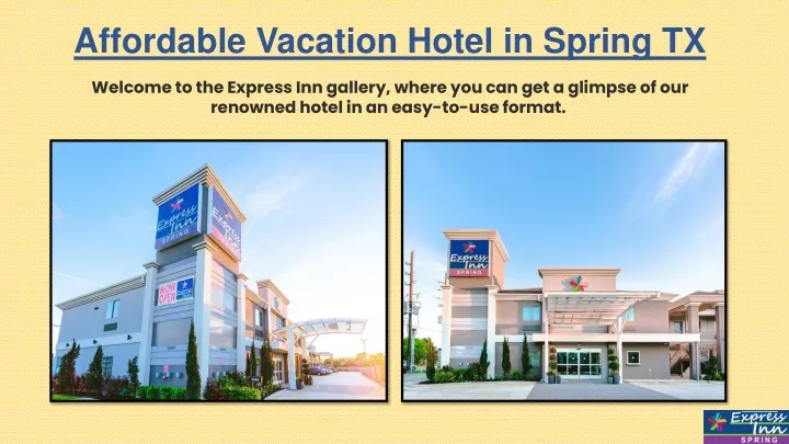 affordable vacation hotel in spring tx
