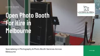 Open Photo Booth For Hire in Melbourne