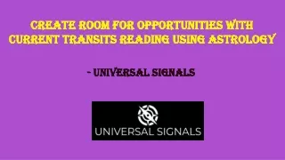 create room for opportunities with current