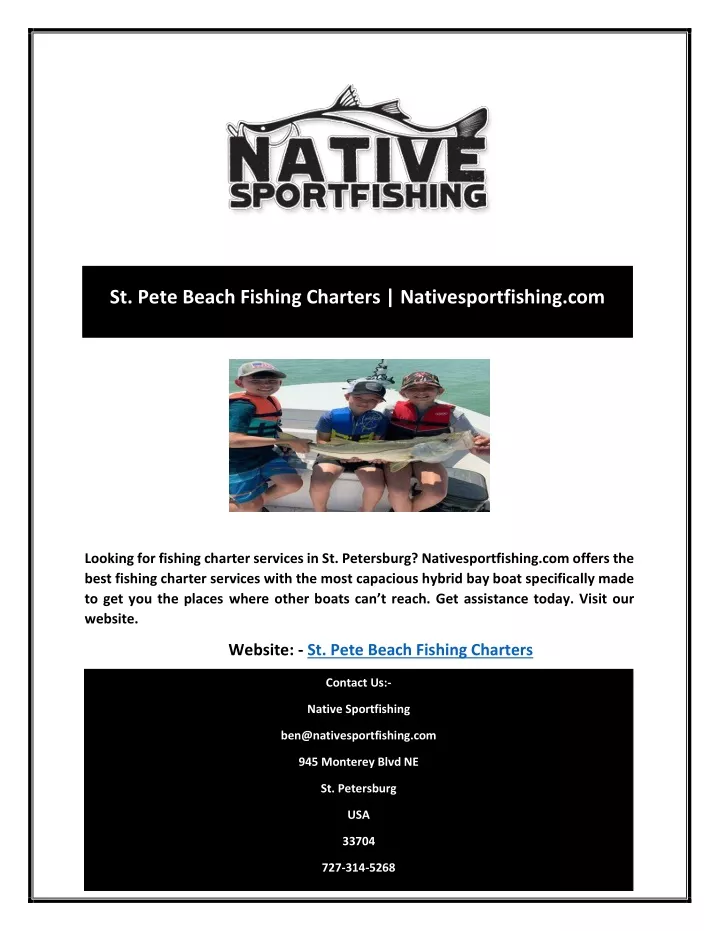st pete beach fishing charters nativesportfishing