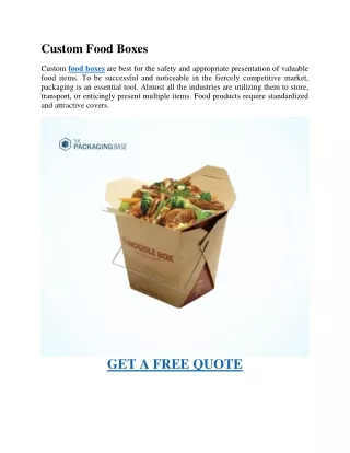 custom food boxes