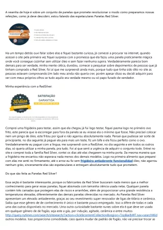 a resenha de hoje sobre um conjunto de panelas