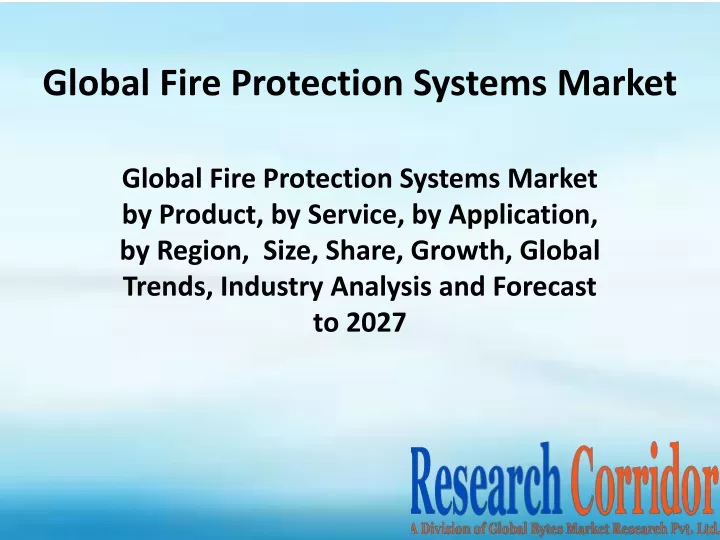 global fire protection systems market