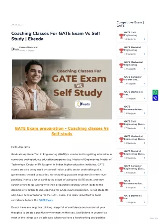 competitive exam gate
