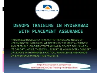 Devops Training In Hyderabad with Placement Assurance