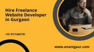 Hire Freelance Website Developer in Gurgaon