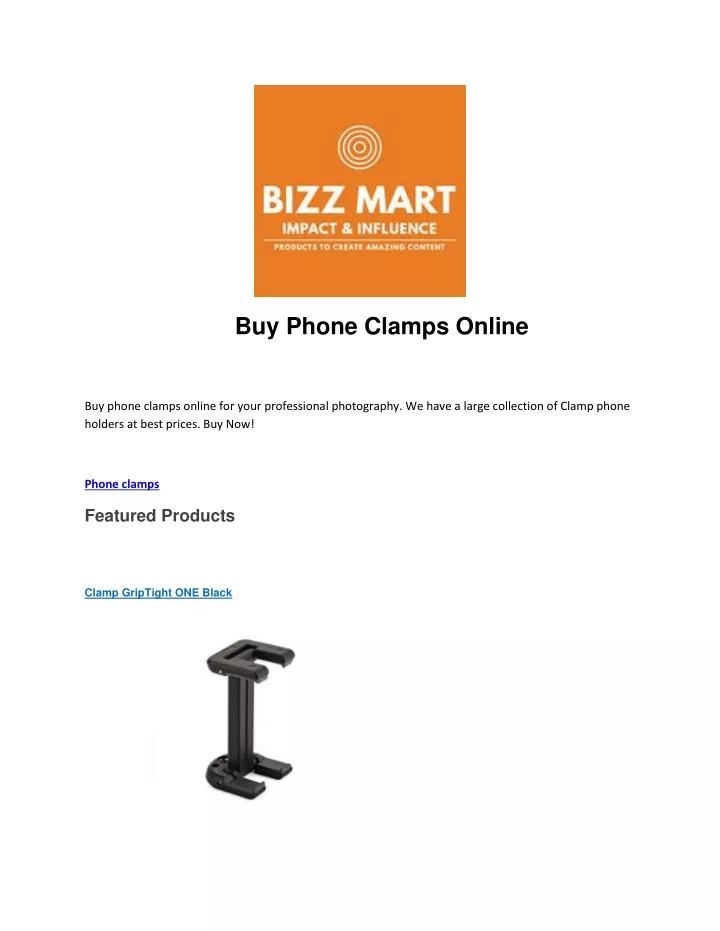 buy phone clamps online