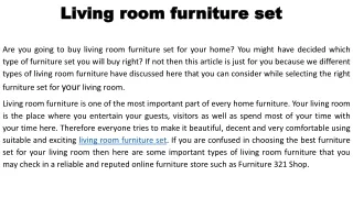 Living room furniture set