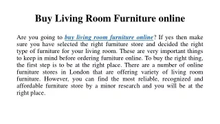 buy l iving room f urniture online
