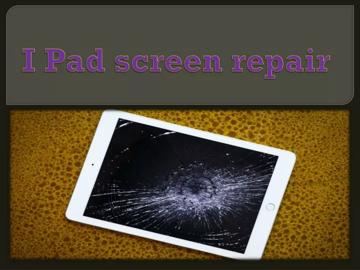 i pad screen repair