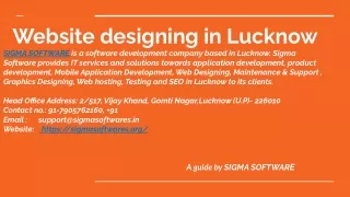 website designing in lucknow sigma software