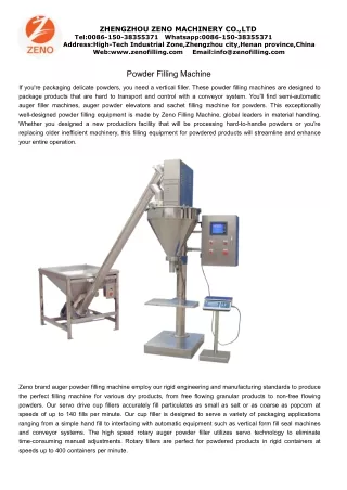 Structure of powder filling machine