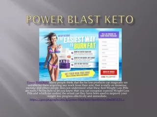 power blast keto many people think that