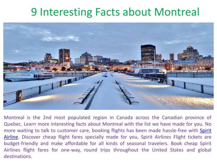 9 interesting facts about montreal