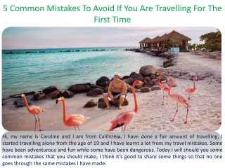 5 Common Mistakes To Avoid If You Are Travelling For The First Time
